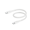 Belkin CAB004BT0MWH USB-C apa - USB-C apa Adat- és töltőkábel 15cm - Fehér (CAB004BT0MWH)