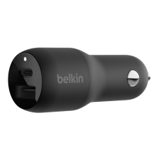 Belkin CCB004BTBK USB Type-C / USB-A Autós töltő - Fekete (37W) (CCB004BTBK) mobiltelefon kellék