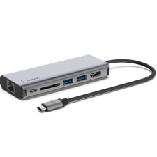 Belkin Connect USB-C 6-in-1 Multiport Adapter Gray laptop kellék
