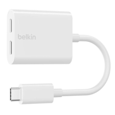 Belkin Connect USB-C Audio + Charge Adapter White kábel és adapter