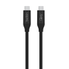 Belkin Connect USB Type-C apa - USB Type-C apa Adat és töltő kábel - Fekete (0.8m) (INZ001BT0.8MBK)