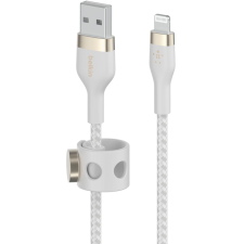 Belkin Flex Lightning apa - USB-A apa Adat- és töltőkábel - Fehér (1m) kábel és adapter