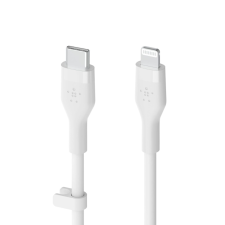 Belkin Flex Lightning apa - USB-C apa Adat- és töltőkábel - Fehér (1m) kábel és adapter