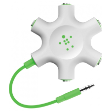 Belkin Jack Elosztó Fehér-Zöld 10cm F8Z274btGRN kábel és adapter