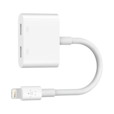 Belkin RockStar Lightning audio + töltő adapter fehér (F8J198btWHT) (F8J198btWHT) kábel és adapter