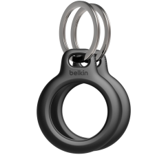 Belkin Secure Holder Apple AirTag Tok kulcskarikával - Fekete (2db) mobiltelefon kellék