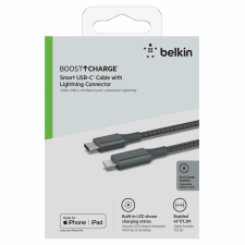 Belkin Smart LED USB-C to Lightning Szürke kábel és adapter