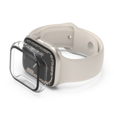 Belkin TemperedCurve Apple Watch S7/S8/S9 Tok + kijelzővédő - Áttetsző (45mm) okosóra kellék