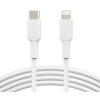 Belkin USB 2.0 Type C Lightning Töltő/adatkábel Fehér 1m CAA003BT1MWH