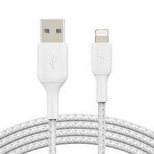 Belkin USB-A apa - Lightning apa adat és töltőkábel - Fehér (15cm) kábel és adapter