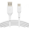 Belkin USB-A TO USB-C PVC WHITE 1M TWIN PACK (CAB001BT1MWH2PK)