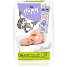 BELLA Baby Happy Size XL eldobható pelenkázó-alátétek 90x60 cm 5 db pelenkázó matrac