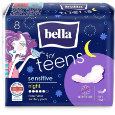 BELLA For Teens Sensitive Night - 8 db intim higiénia