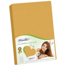 Bellatex 009 J3 Jersey lepedő, 90×200, mustársárga lakástextília