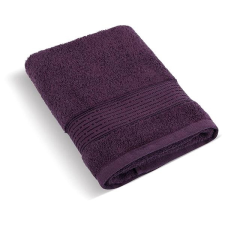 Bellatex 17/28 Fürdőlepedő, frottír kollekció, 70×140 cm, csíkos, sötétbordó lakástextília