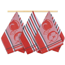 Bellatex 3 darabos készlet - 50 × 70 cm - gyümölcs - piros-szürke tisztító- és takarítószer, higiénia