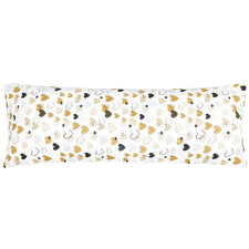 Bellatex 90/161 párnahuzat, 50×145 cm, mustárszín szívek (11586) lakástextília