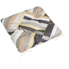 Bellatex Adéla Sedák 41/231 prošívaný 40 × 40 cm pruhy šedé, béžové lakástextília