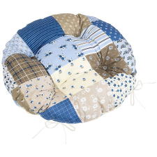 Bellatex Adéla Sedák 62/240 kulatý prošívaný prům. 40 cm patchwork modrý lakástextília