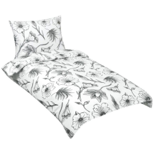 Bellatex ágynemű, pamut 90/935, hibiszkusz, szürke, 140 × 220, 70 × 90 (13721) lakástextília