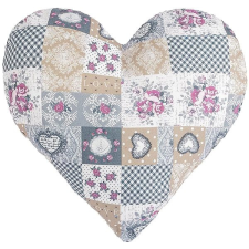 Bellatex Dita 3223/408 kb. 42 × 40 cm patchwork szív lakástextília