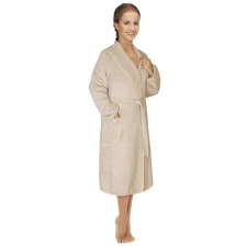 Bellatex Frottír női köntös, L méret, kávébarna lakástextília