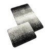 Bellatex Fürdőszoba szőnyeg szett kivágás nélkül BANYSILVER fekete, 60 x 100, 60 x 50 cm, fekete