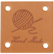 Bellatex G - Hand Made, bőr, 25 × 25 mm, 4 darabos készlet rövidáru