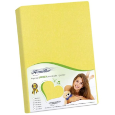 Bellatex Jersey lepedő, 180×200 cm, sárga lakástextília