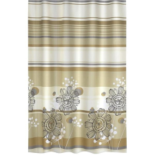 Bellatex Koupelnové závěsy - 180 × 200 cm - béžové květy lakástextília