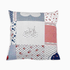 Bellatex krepp - 40 × 40 cm - kék szív (5094) lakástextília