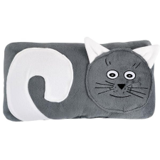 Bellatex macskaforma, szürke, 45×30 cm, macska lakástextília