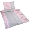Bellatex pamut - 140×200, 70×90 cm - rózsaszínes szürke bokor (4832)