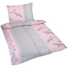 Bellatex pamut - 140×200, 70×90 cm - rózsaszínes szürke bokor (4832) lakástextília