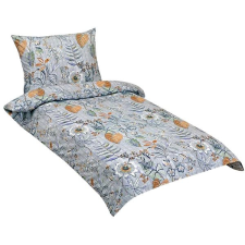 Bellatex pamut ágyneműhuzat, 90 / 763, lila levél mintás, 140×220, 70×90 lakástextília