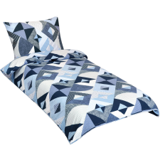 Bellatex pamut, geometria kék, 140 × 200, 70 × 90 (11124) lakástextília