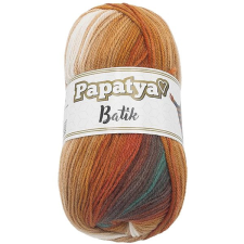 Bellatex Papatya Batik 100g - 554-33 narancssárga, barna rövidáru