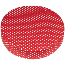 Bellatex Sedák kulatý prům. 40 × 8 cm 89/014 červený puntík lakástextília