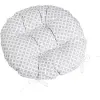 Bellatex Ülőpárna ADÉLA, 6205 kerek steppelt átmérő 40 cm, káró minta, szürke-fehér