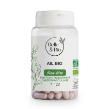 Belle&Bio Garlic Bio 120 kapszula, szabályozza a rossz koleszterinszintet vitamin és táplálékkiegészítő
