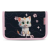 BELMIL Tolltartó, klapnis, cipzáras, BELMIL "Cute Kitten", fekete-rózsaszín, cica