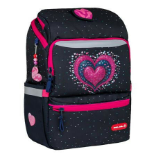  BELMIL Zippy Pinky Iskolatáska - Rózsaszín Szív mintával, Ergonomikus iskolatáska
