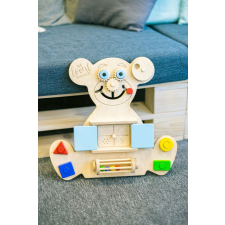 BeLoved Boards készségfejlesztő Oktató foglalkoztató mackó MINI kék készségfejlesztő