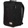 Beltimore Utazó Hátizsák -Q77black_bordo- Fekete- 40 X 25 X 20 cm
