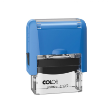  Bélyegző C20 Colop kék átlátszó ház/fekete párna bélyegző