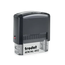 Bélyegző, TRODAT "Ideal 4912", fekete ház, fekete párnával bélyegző
