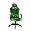 BEMADA Gamer szék - derékpárnával, fejpárnával - zöld