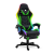 BEMADA RGB LED-es gamer szék - karfával, párnával - fekete / zöld
