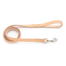 Bende bőr póráz, Füles Normál Karabinerrel 16x900mm, natúr nyakörv, póráz, hám kutyáknak