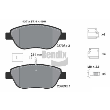 BENDIX Braking fékbetétkészlet, tárcsafék BENDIX Braking BPD1039 autóalkatrész